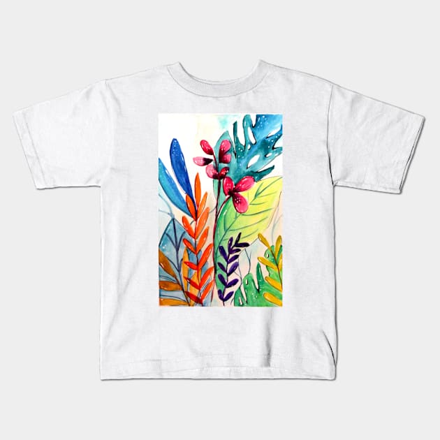 Flowers Kids T-Shirt by DaniMej